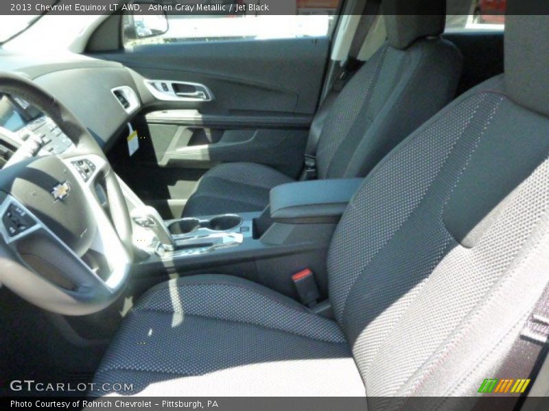 Ashen Gray Metallic / Jet Black 2013 Chevrolet Equinox LT AWD