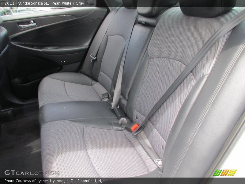 Pearl White / Gray 2011 Hyundai Sonata SE