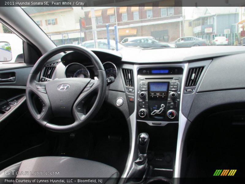Pearl White / Gray 2011 Hyundai Sonata SE