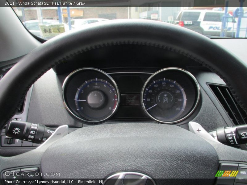 Pearl White / Gray 2011 Hyundai Sonata SE