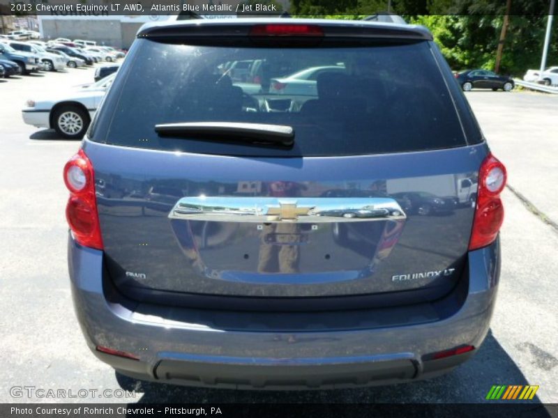 Atlantis Blue Metallic / Jet Black 2013 Chevrolet Equinox LT AWD