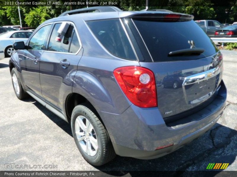 Atlantis Blue Metallic / Jet Black 2013 Chevrolet Equinox LT AWD