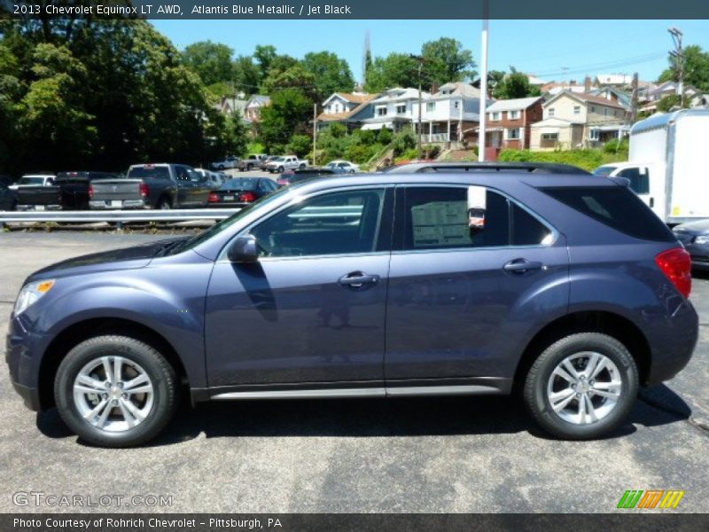 Atlantis Blue Metallic / Jet Black 2013 Chevrolet Equinox LT AWD