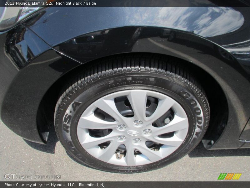 Midnight Black / Beige 2012 Hyundai Elantra GLS