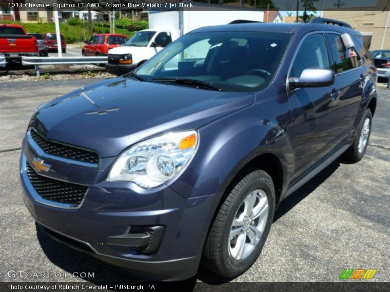 Atlantis Blue Metallic / Jet Black 2013 Chevrolet Equinox LT AWD