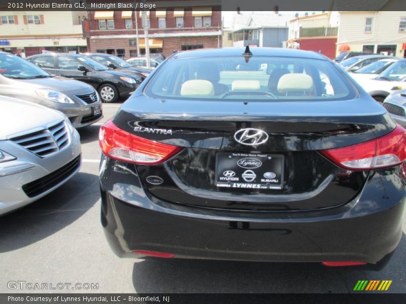 Midnight Black / Beige 2012 Hyundai Elantra GLS