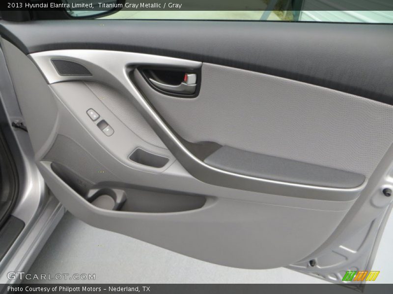 Titanium Gray Metallic / Gray 2013 Hyundai Elantra Limited