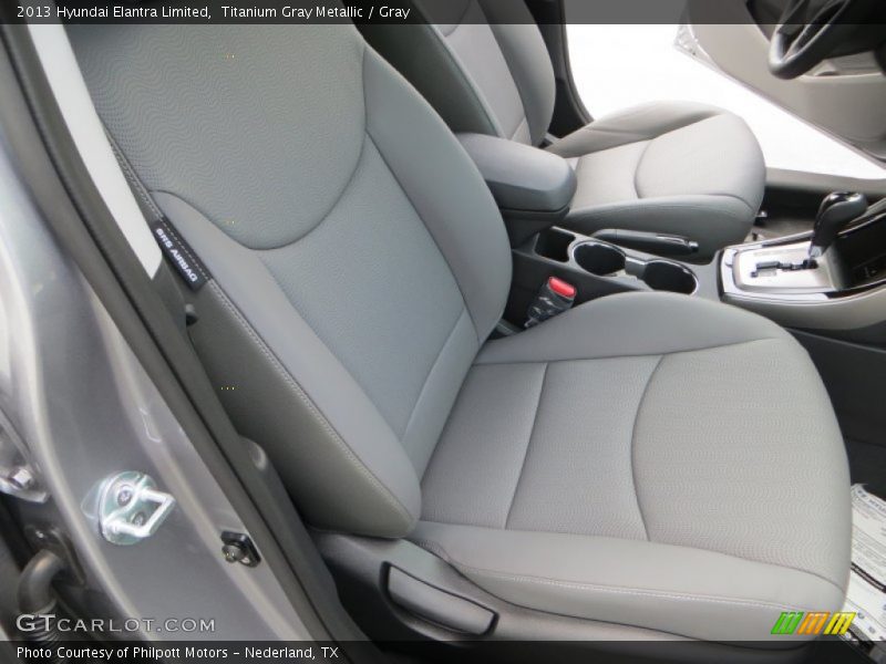 Titanium Gray Metallic / Gray 2013 Hyundai Elantra Limited