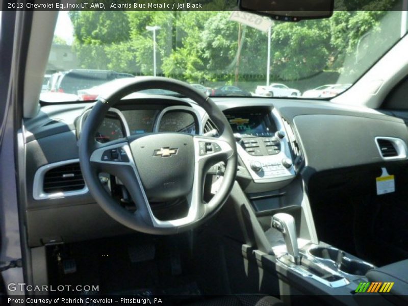 Atlantis Blue Metallic / Jet Black 2013 Chevrolet Equinox LT AWD