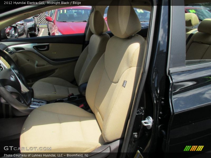 Midnight Black / Beige 2012 Hyundai Elantra GLS