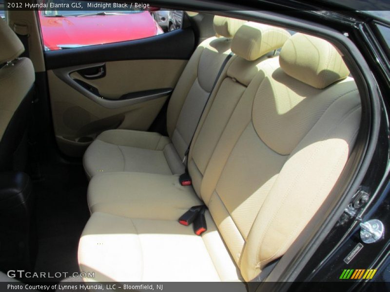 Midnight Black / Beige 2012 Hyundai Elantra GLS