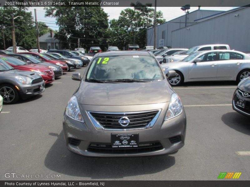 Titanium Metallic / Charcoal 2012 Nissan Versa 1.6 SV Sedan