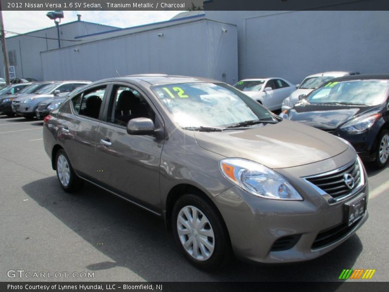 Titanium Metallic / Charcoal 2012 Nissan Versa 1.6 SV Sedan