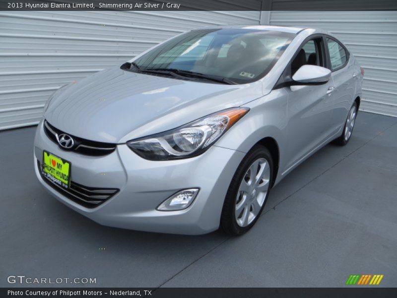 Shimmering Air Silver / Gray 2013 Hyundai Elantra Limited