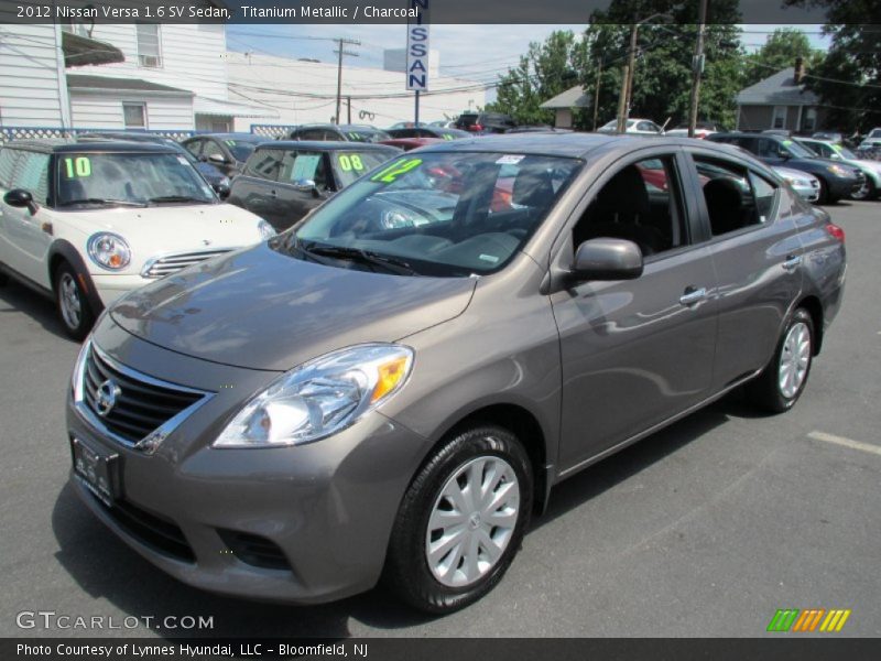 Titanium Metallic / Charcoal 2012 Nissan Versa 1.6 SV Sedan