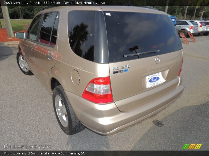 Desert Silver Metallic / Java 2003 Mercedes-Benz ML 350 4Matic
