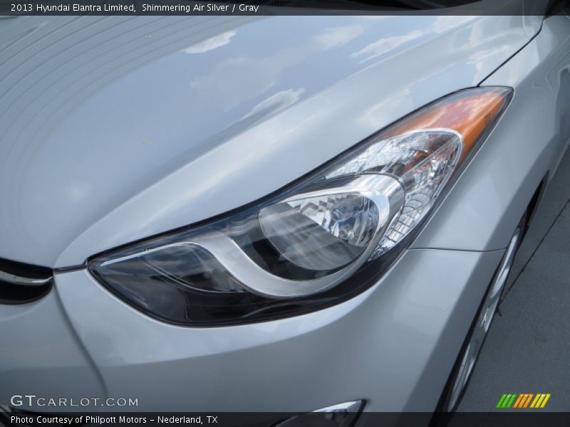 Shimmering Air Silver / Gray 2013 Hyundai Elantra Limited