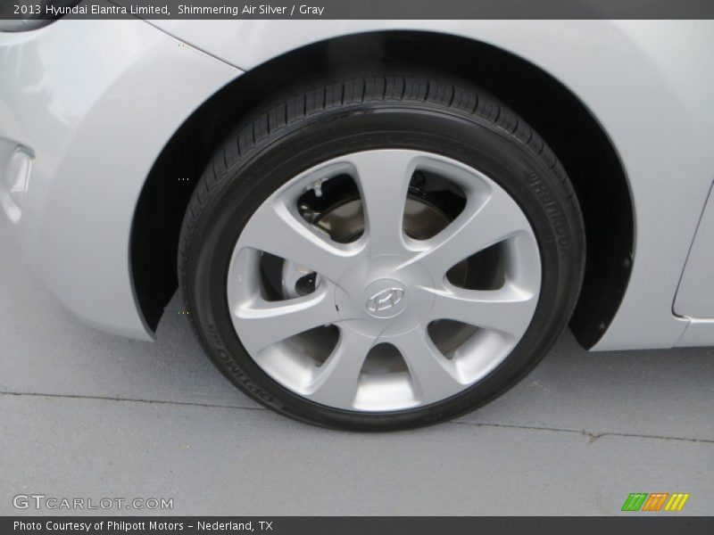 Shimmering Air Silver / Gray 2013 Hyundai Elantra Limited