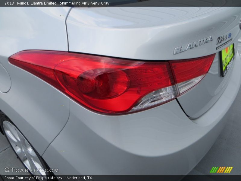 Shimmering Air Silver / Gray 2013 Hyundai Elantra Limited