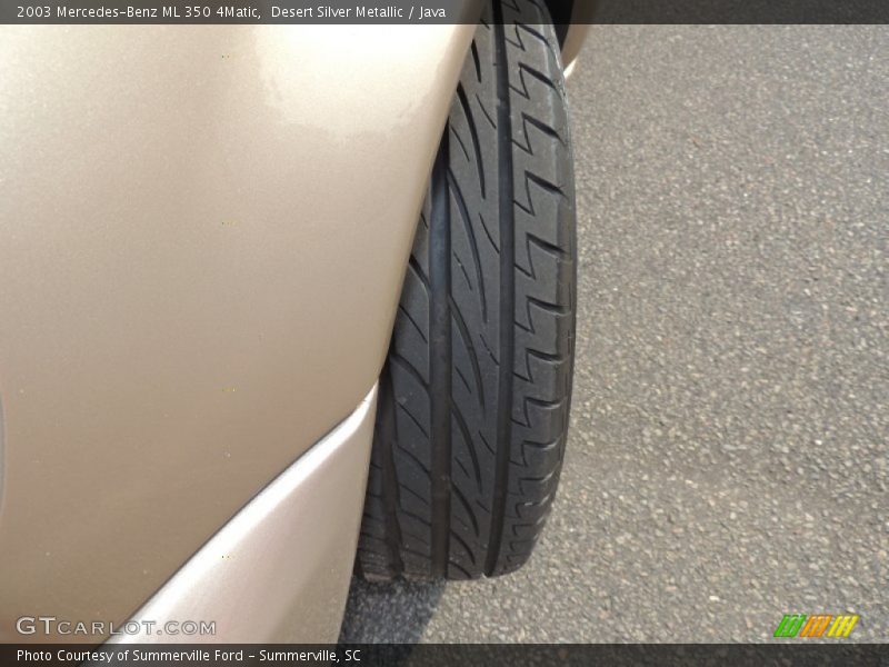 Desert Silver Metallic / Java 2003 Mercedes-Benz ML 350 4Matic