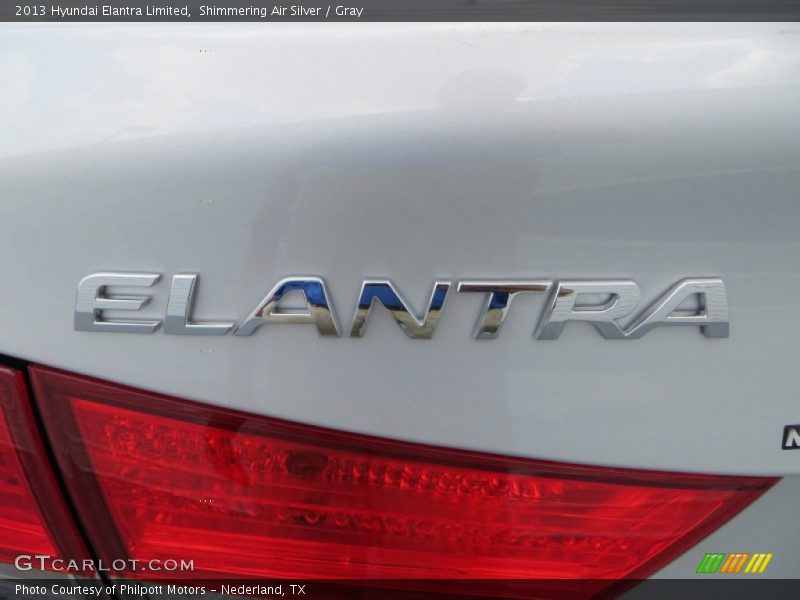 Shimmering Air Silver / Gray 2013 Hyundai Elantra Limited