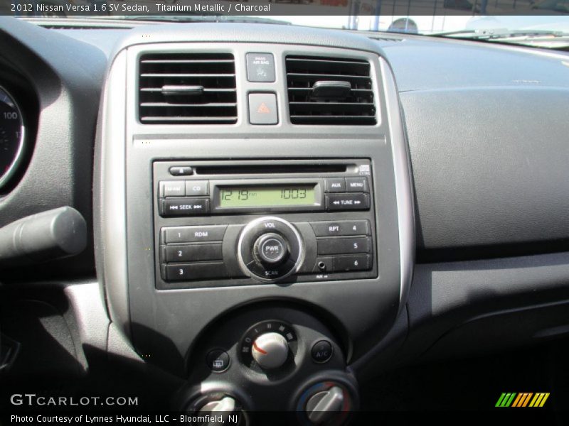 Titanium Metallic / Charcoal 2012 Nissan Versa 1.6 SV Sedan