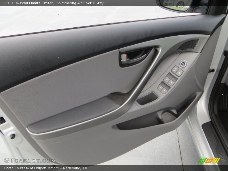 Shimmering Air Silver / Gray 2013 Hyundai Elantra Limited