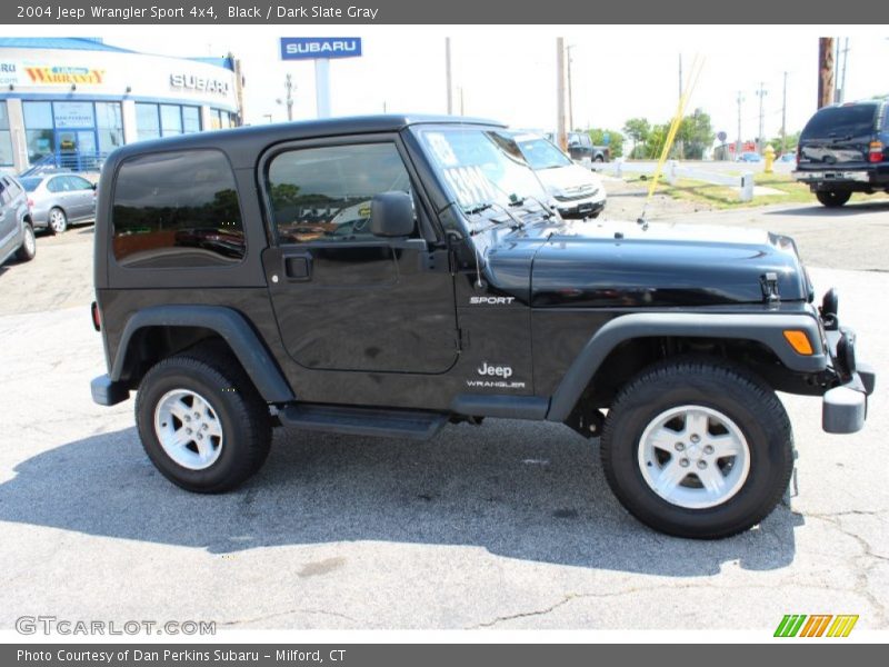 Black / Dark Slate Gray 2004 Jeep Wrangler Sport 4x4