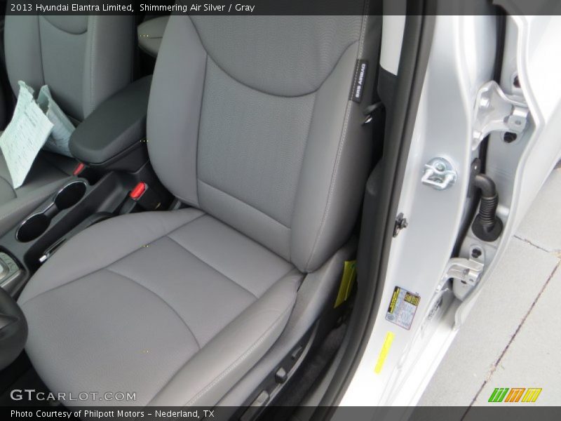 Shimmering Air Silver / Gray 2013 Hyundai Elantra Limited