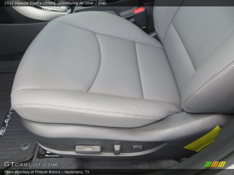 Shimmering Air Silver / Gray 2013 Hyundai Elantra Limited