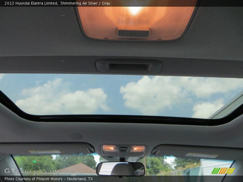 Shimmering Air Silver / Gray 2013 Hyundai Elantra Limited