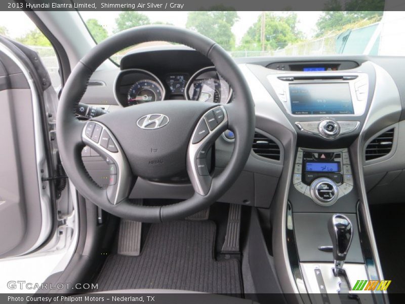Shimmering Air Silver / Gray 2013 Hyundai Elantra Limited