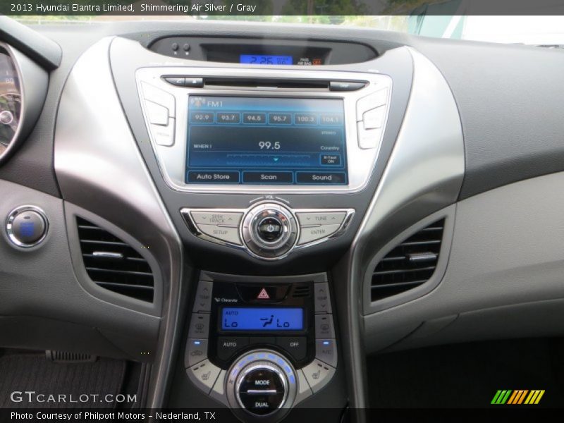 Shimmering Air Silver / Gray 2013 Hyundai Elantra Limited