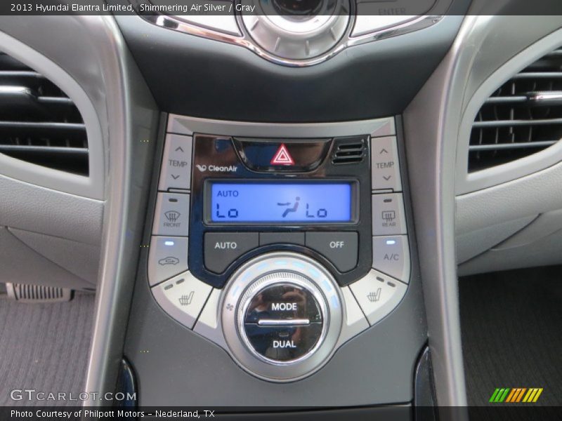 Shimmering Air Silver / Gray 2013 Hyundai Elantra Limited