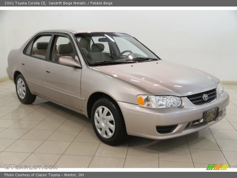 Sandrift Beige Metallic / Pebble Beige 2001 Toyota Corolla CE