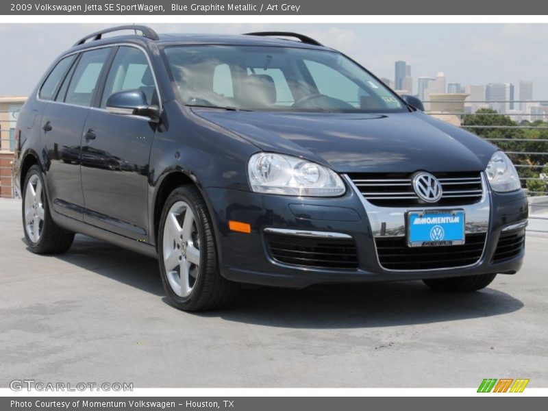 Blue Graphite Metallic / Art Grey 2009 Volkswagen Jetta SE SportWagen