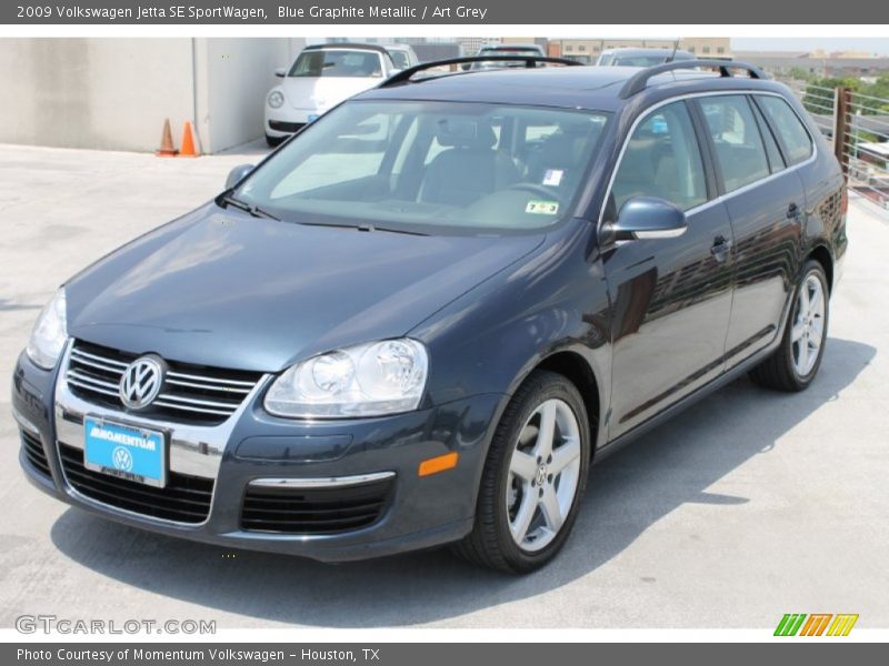 Blue Graphite Metallic / Art Grey 2009 Volkswagen Jetta SE SportWagen