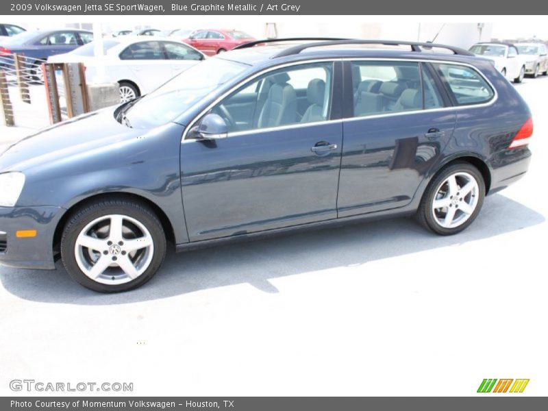 Blue Graphite Metallic / Art Grey 2009 Volkswagen Jetta SE SportWagen
