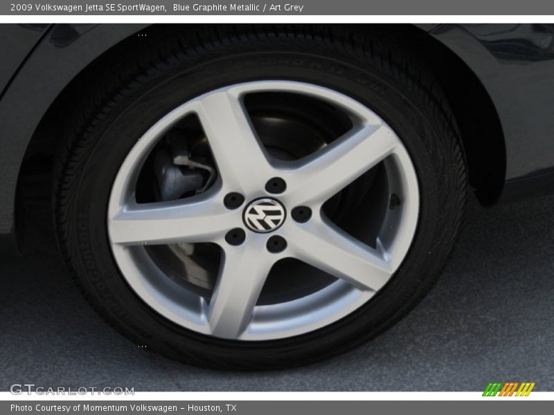 Blue Graphite Metallic / Art Grey 2009 Volkswagen Jetta SE SportWagen