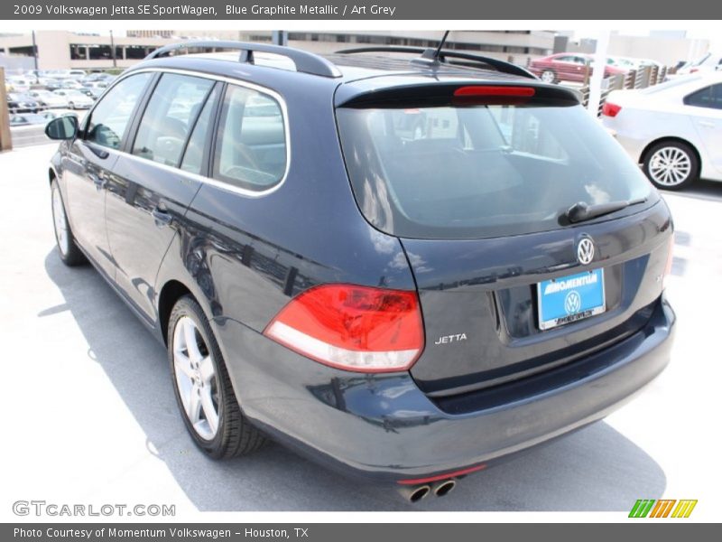 Blue Graphite Metallic / Art Grey 2009 Volkswagen Jetta SE SportWagen