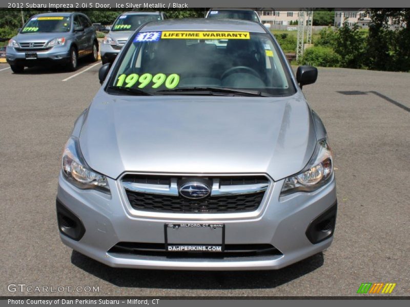 Ice Silver Metallic / Black 2012 Subaru Impreza 2.0i 5 Door