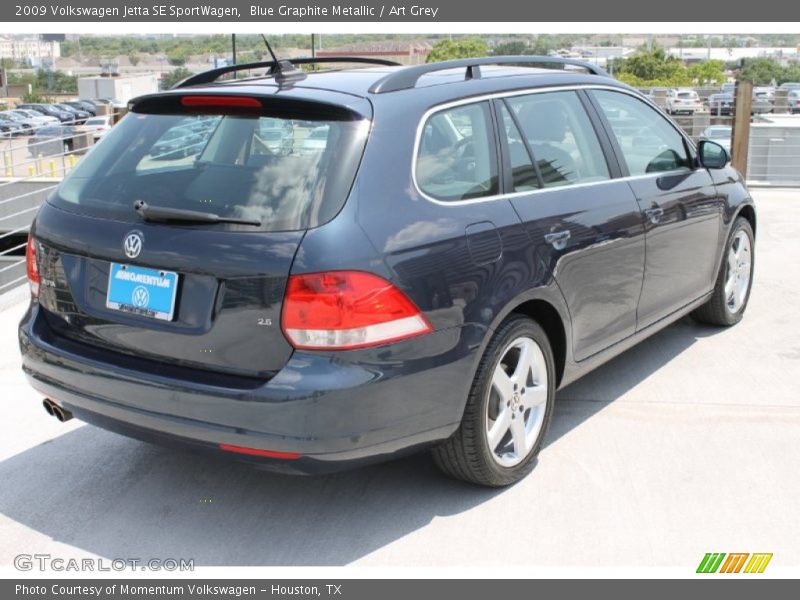 Blue Graphite Metallic / Art Grey 2009 Volkswagen Jetta SE SportWagen