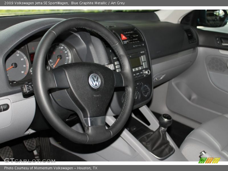 Blue Graphite Metallic / Art Grey 2009 Volkswagen Jetta SE SportWagen
