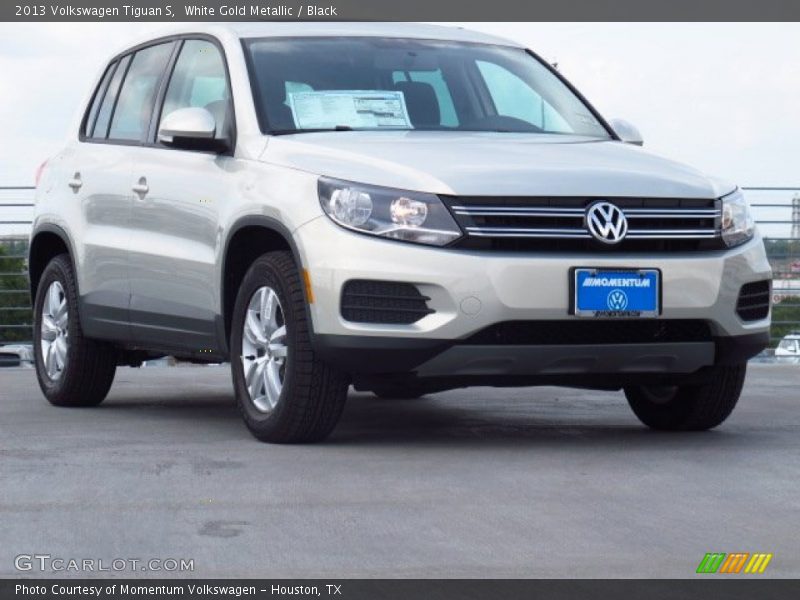 White Gold Metallic / Black 2013 Volkswagen Tiguan S