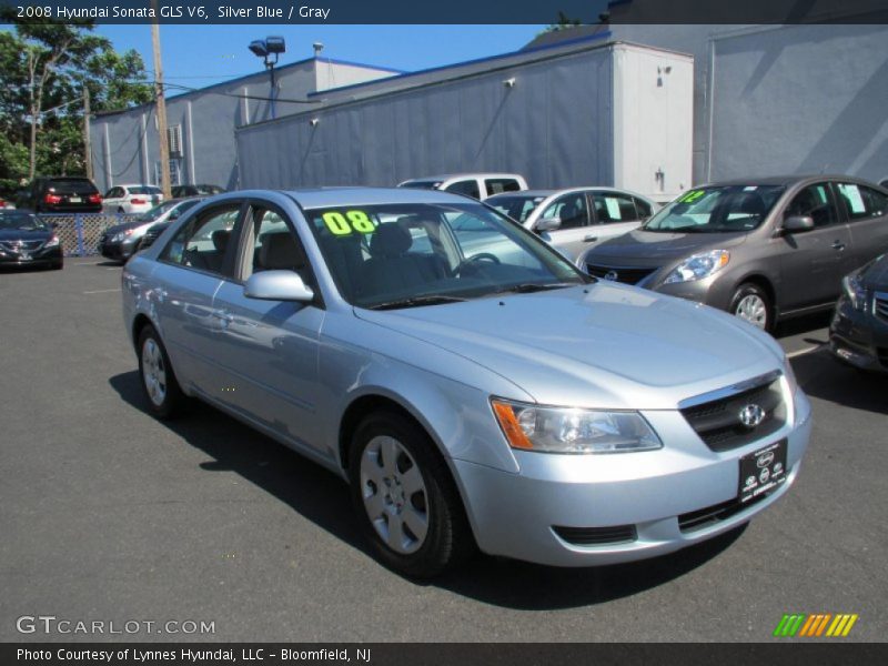 Silver Blue / Gray 2008 Hyundai Sonata GLS V6