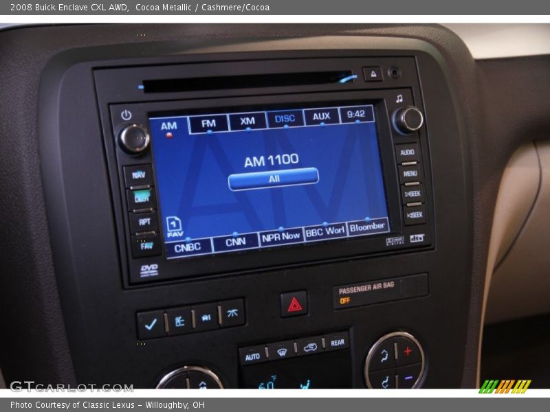 Cocoa Metallic / Cashmere/Cocoa 2008 Buick Enclave CXL AWD