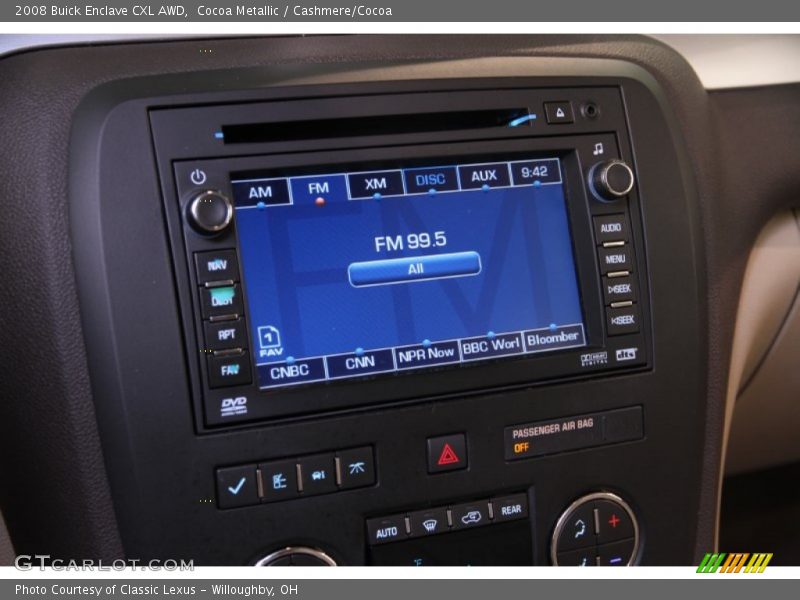 Cocoa Metallic / Cashmere/Cocoa 2008 Buick Enclave CXL AWD