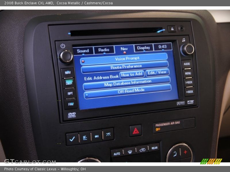 Cocoa Metallic / Cashmere/Cocoa 2008 Buick Enclave CXL AWD
