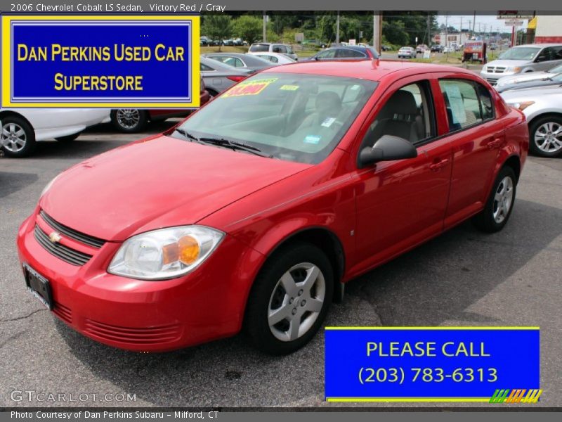 Victory Red / Gray 2006 Chevrolet Cobalt LS Sedan