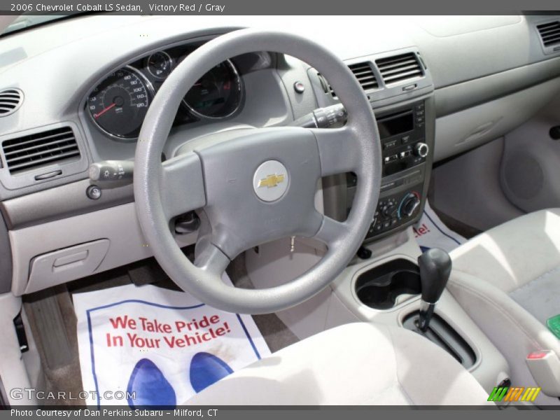 Victory Red / Gray 2006 Chevrolet Cobalt LS Sedan